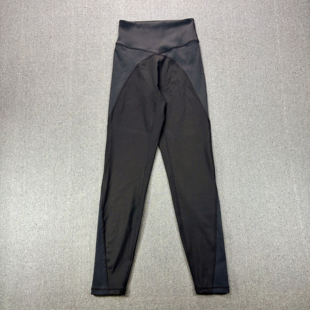 OFFLINE by Aerie Goals 7/8 High Rise Ribbed Crossover Leggings Black Medium NWOT